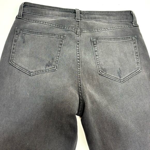 L’agence High Line Jeans in Black Onyx Distressed High Waisted Ankle 30 - Picture 13 of 14